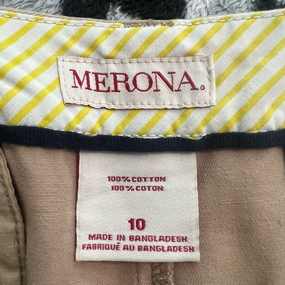 Merona khaki shorts size 10 (fits like an 8) - Picture 3 of 3